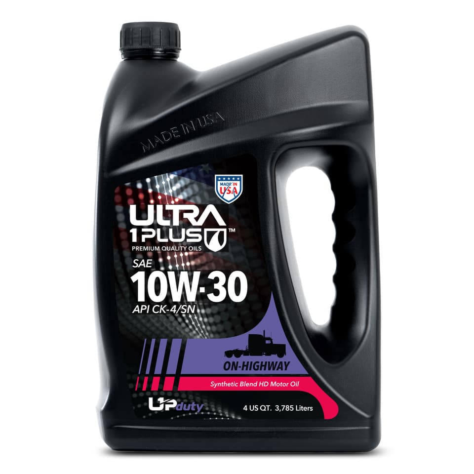 Ultra1Plus SAE 10W-30 Synthetic Blend Heavy Duty Diesel Engine Oil API CK-4/SN commercial package