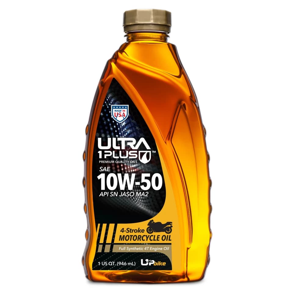 Ultra1Plus SAE 10W-50 Full Synthetic 4T Motorcycle Engine Oil API SN JASO MA2
