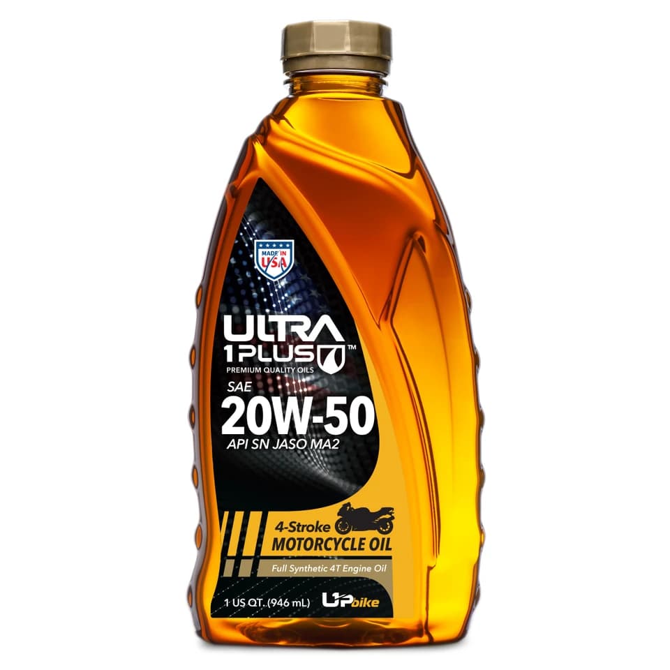 Ultra1Plus SAE 20W-50 Full Synthetic 4T Motorcycle Engine Oil API SN JASO MA2