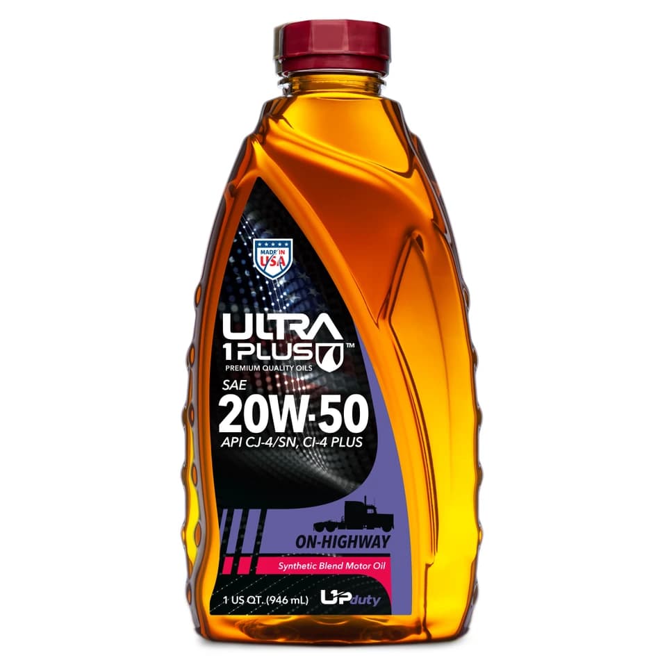 Ultra1Plus SAE 20W-50 Synthetic Blend Heavy-Duty Diesel Engine Oil, API CJ-4/SN, CI-4 PLUS