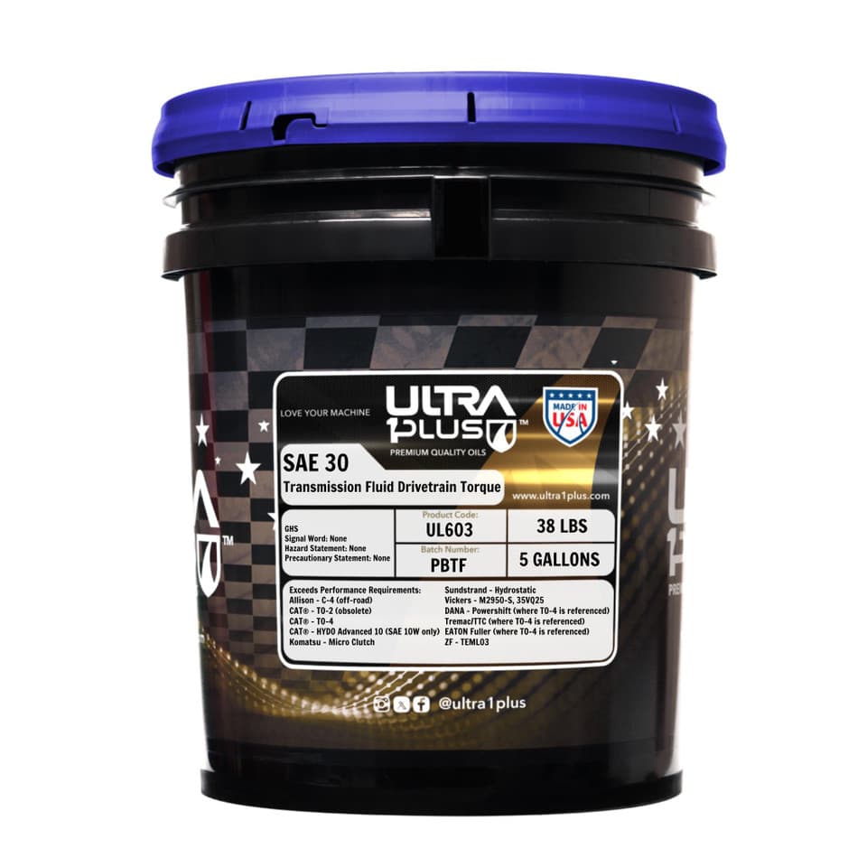 Ultra1Plus SAE 30 Transmission Drivetrain Torque Fluid TO-4