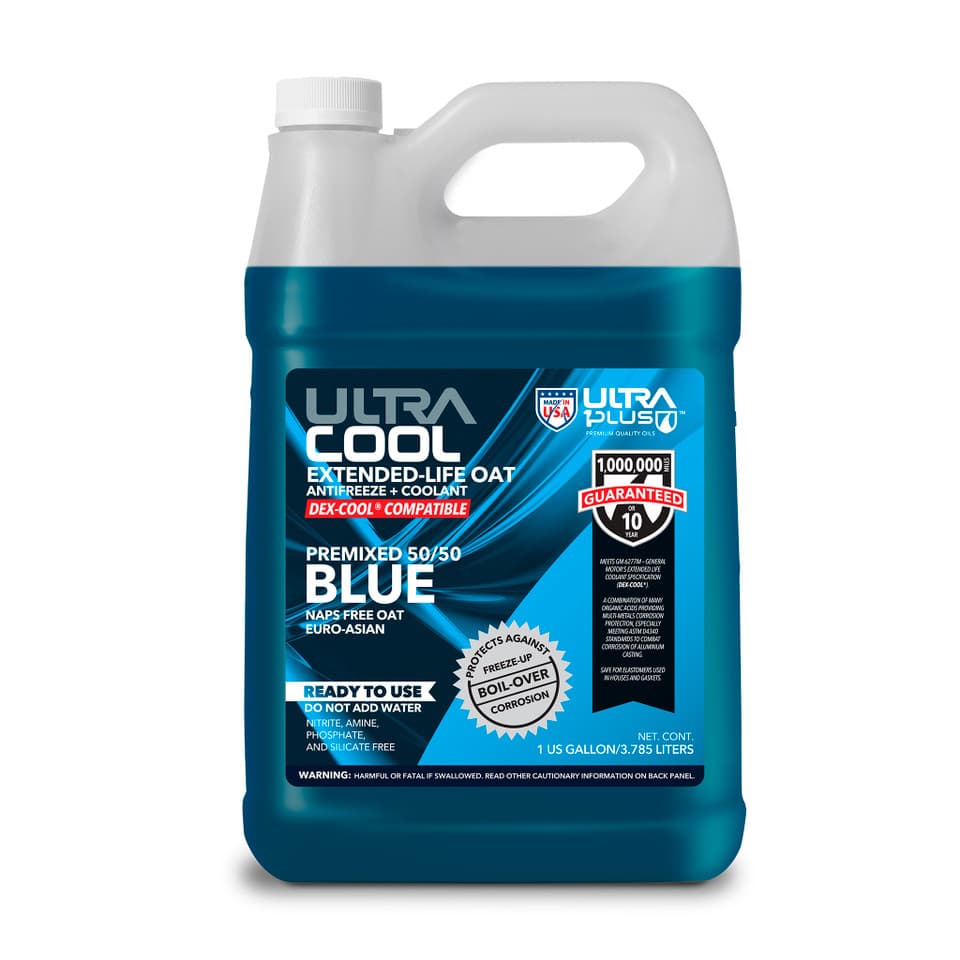 UltraCool Blue OAT NAPS-Free Extended Life Antifreeze & Coolant Premixed 50/50