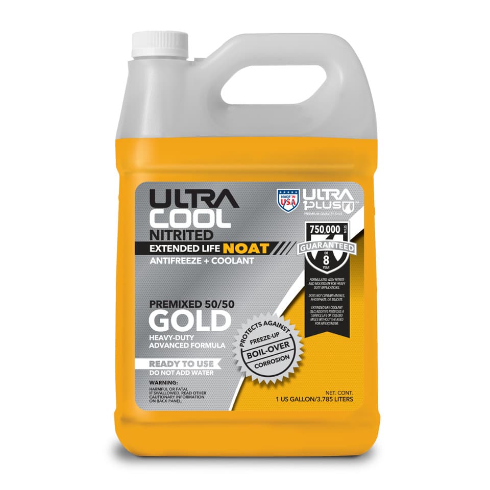 UltraCool Gold NOAT Extended Life Heavy-Duty Antifreeze & Coolant Premixed 50/50