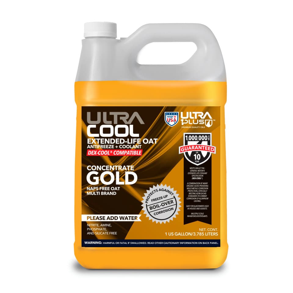 UltraCool Gold OAT NAPS-Free Extended Life Antifreeze & Coolant Concentrate