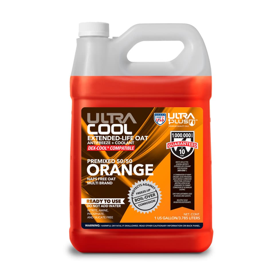 UltraCool Orange OAT NAPS-Free Extended Life Antifreeze & Coolant Premixed 50/50