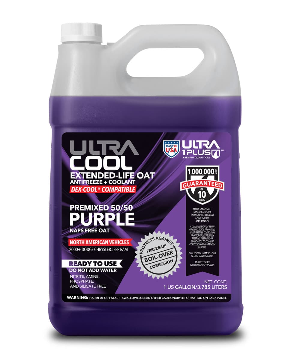 UltraCool Purple NAPS-Free OAT Extended Life Antifreeze & Coolant Premixed 50/50