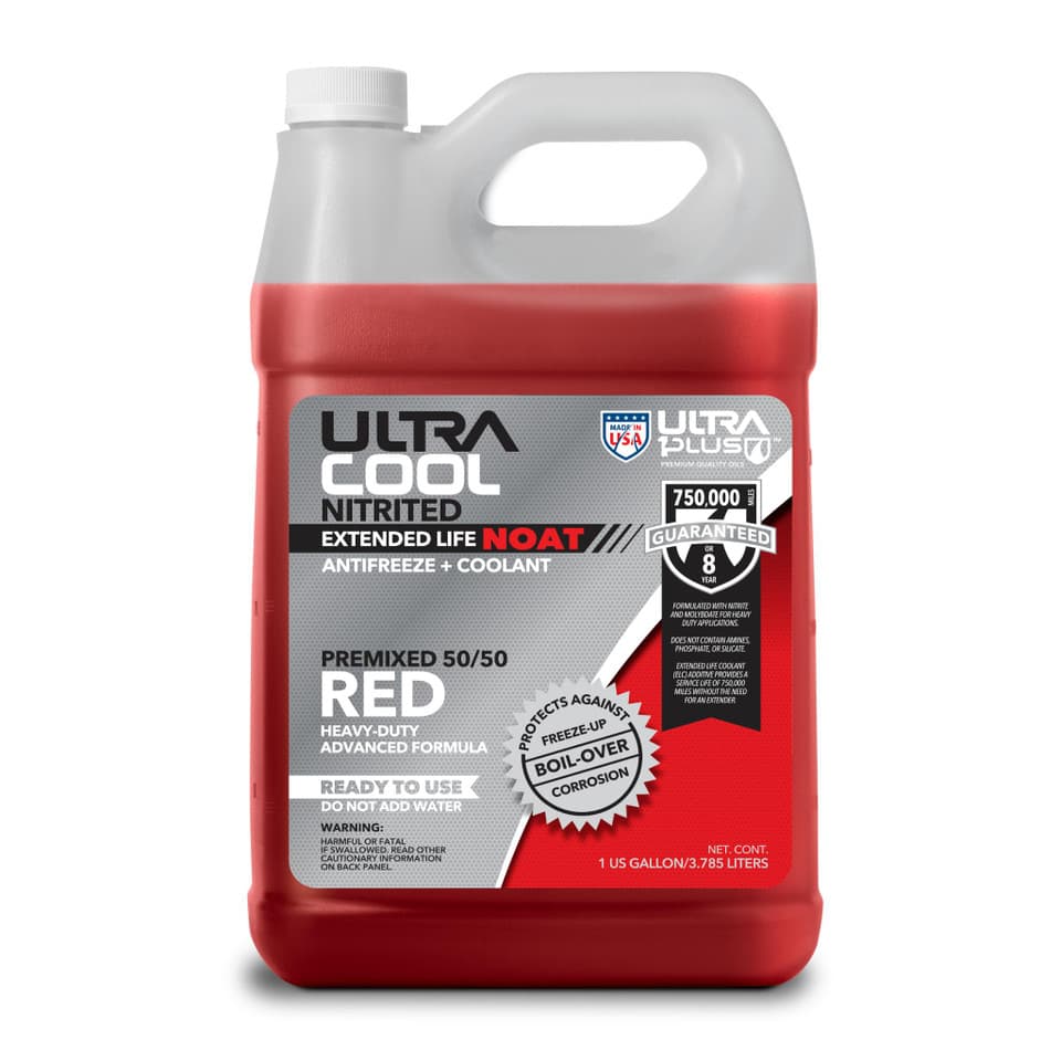 UltraCool Red NOAT Extended Life Heavy-Duty Antifreeze & Coolant Premixed 50/50