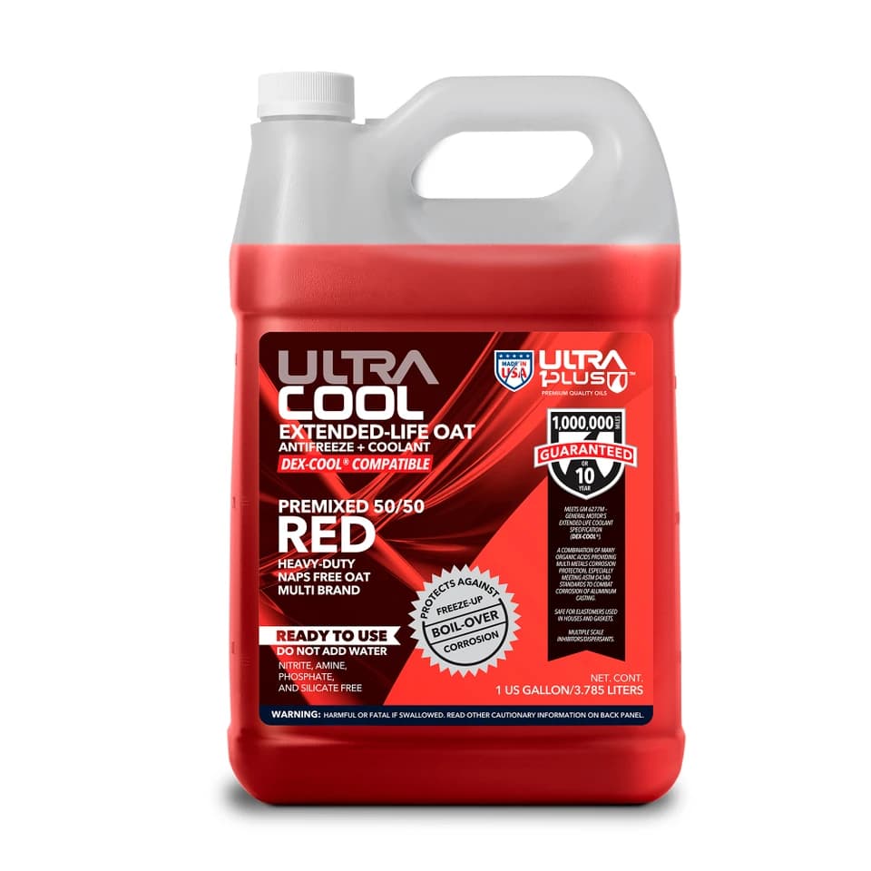 UltraCool Red OAT NAPS-Free Heavy-Duty Antifreeze & Coolant Premixed 50/50