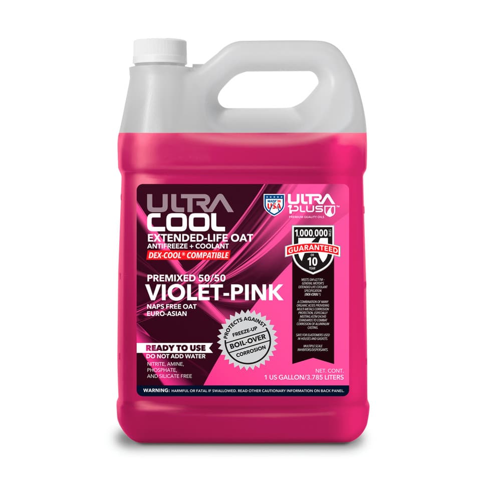UltraCool Violet Pink OAT Extended Life Antifreeze & Coolant Premixed 50/50
